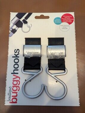 Buggygear Boutique Stroller Hooks, black 2 Count New In Package